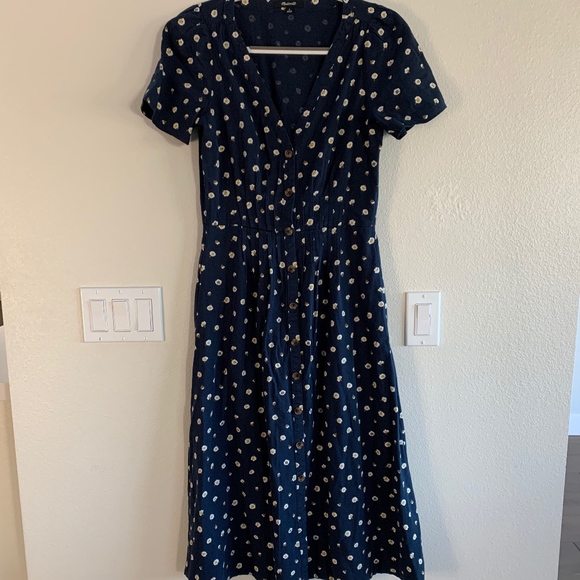 madewell daylily pintuck dress